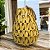 Lanterna Decorativa Redonda Trama Chevron 24x24x31 cm - Imagem 2