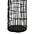 Lanterna Decorativa Redonda Black Metal com Suporte para Vela Grande 40x13 cm - Imagem 4
