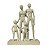 Escultura Abstrata Family em Resina Família Abraçada Cinza 15x29 cm - Imagem 2