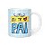 Caneca de Porcelana Dia dos Pais 320 ml 9x8 cm - Imagem 1