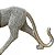 Escultura Decorativa em Resina Leopardo Caminhando Cinza Diamond 14x31x6 cm - Imagem 5