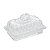 Manteigueira de Cristal Ecológico com Tampa Imperial Lyor  17,5x10,5x10cm - Imagem 1