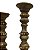 Kit 3 Castiçais Wood Bolinhas em Madeira Natural 36/31/26 cm - Imagem 6