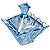 Potiche Decorativo em Cristal com Tampa Safir Azul 11x13 cm - Imagem 1