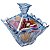 Potiche Decorativo em Cristal com Tampa Safir Azul 11x13 cm - Imagem 4