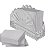 Porta Guardanapo de Vidro 12x8x4 cm Mesa Posta Lyor - Imagem 2