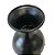 Vaso Decorativo Wood em Madeira e Metal Entalhado Preto e Marrom 46x15,5x8,5 cm - Imagem 6