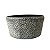 Kit 3 Bacias Redondas em Metal Envelhecido com Bolhas Preto 27,5x23x19cm - Imagem 3