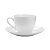 Kit 6 Xícaras de Café com Pires de Porcelana Clean 100 ml - Imagem 2