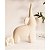 Escultura Decorativa Elefante em Cerâmica Creme 24x18 cm - Imagem 4