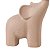 Escultura Decorativa Elefante em Cerâmica Cinza 28x12x17 cm - Imagem 3