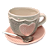 Conjunto Xícara com Pires Romantic 11X8X9cm - Imagem 3