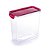 PORTA MANTIMENTOS C/ TRAVA MAIS RETANGULAR CRISTAL 3L B2 - Imagem 1