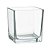VASO VIDRO QUADRADO LISO PREMIUM 18X18CM TRANSPARENTE - Imagem 1