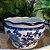 BACIA CERÂMICA ESTAMPA AZUL G 15X25CM - Imagem 1