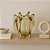 VASO DE VIDRO ITALY MEL CRISTAL 17X23CM - Imagem 3