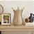 VASO VIDRO DECOR ITALY OFF WHITE 18X31CM - Imagem 1