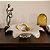 CENTRO MESA ITALY OFF WHITE 50X33X12CM - Imagem 3