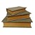 KIT C/3 CAIXA LIVRO LUXO C/TEXTURA MARROM 19/24/29CM - Imagem 4