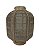 LANTERNA DECOR BAMBU REDONDA NATURAL FIBRA CINZA 49X27CM - Imagem 1
