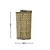 Lanterna Decorativa Quadrada Tramada Bambu Marrom 42x16x16cm - Imagem 6