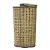 Lanterna Decorativa Quadrada Tramada Bambu Marrom 42x16x16cm - Imagem 1
