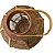 Lanterna de Bambu Natural Redonda com Tela 42x24,5 cm - Imagem 3