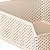 Organizador Empilhável Creme Linea 22x28x10 cm - Imagem 3