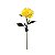 Haste Dalia Cetim Amarelo 80 cm - Imagem 1