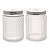 Pote de Vidro com Tampa Inox Lapidado 500 ml Sortido - Imagem 1