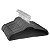 Cabide em Veludo Grande Cinza 44X23cm Pacote com 5 Unidades - Imagem 5