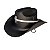 Chapéu Country EVA Infantil Preto Festa Peão Junina Julina 34cm - Imagem 1