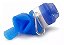 Squeeze Dobrável Sport Azul Silicone 600ml - Imagem 5