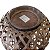Lanterna Luminária Porta Vela Boho Rattan 53cm Cinza c/Alça - Imagem 3