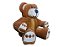 Urso Inflável Natalino 2,86x1,86mt Sentado - Imagem 1