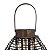 Lanterna Luminária Porta Lâmpada Vela Boho Rattan 37cm Marrom com Alça - Imagem 3