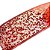 Fita decorativa Aramada 6,3cmx9,14mt Glitter Vermelha - Imagem 2