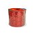 Fita decorativa Aramada 6,3cmx9,14mt Glitter Vermelha - Imagem 1