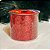 Fita decorativa Aramada 6,3cmx9,14mt Glitter Vermelha - Imagem 4