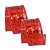 Fita decorativa Aramada 6,3cmx9,14mt Glitter Vermelha - Imagem 6