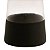 Vaso Vidro Formas Transp/Preto com Borda Dourada 25X11,5cm - Imagem 3