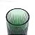 Vaso de Vidro Cone Plissado Verde 25X12cm - Imagem 4