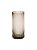 Vaso Vidro Cone Plissado Fume 25X12cm - Imagem 5