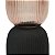 Vaso de Vidro Plissado Marron/Cinza 10X31,5cm - Imagem 4