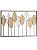 Painel Art Designer Folhas Metal 100X70cm - Imagem 2