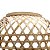 Luminária Decorativa de Bambu Trançada para Pendurar 30x40 cm - Imagem 2