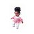 Boneca Negra Nenem Coleção Hair Soft Super Macia Milk Toys - Imagem 1