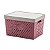 Cesto Organizador Rattan com Tampa Quadratta 39X29X24cm Rose - Imagem 1