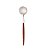 Conjunto 6 Colheres para Sobremesa Inox Opera Orgânico com Cabo Madeira 13cm - Imagem 1