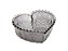 Mini Travessa de Vidro Sodo-Calcico Coração Balls Cinza Metalizado 13,5X12X5cm - Imagem 1